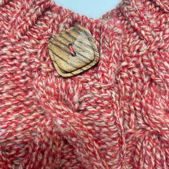 Anthropologie Far Away Close Coiled Cable Knit Wool Duster Sweater - Picture 3 of 8